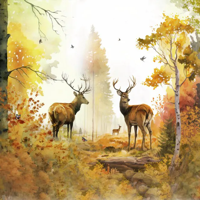 Hovedbilde Napkin Lunsj Autumn Forest