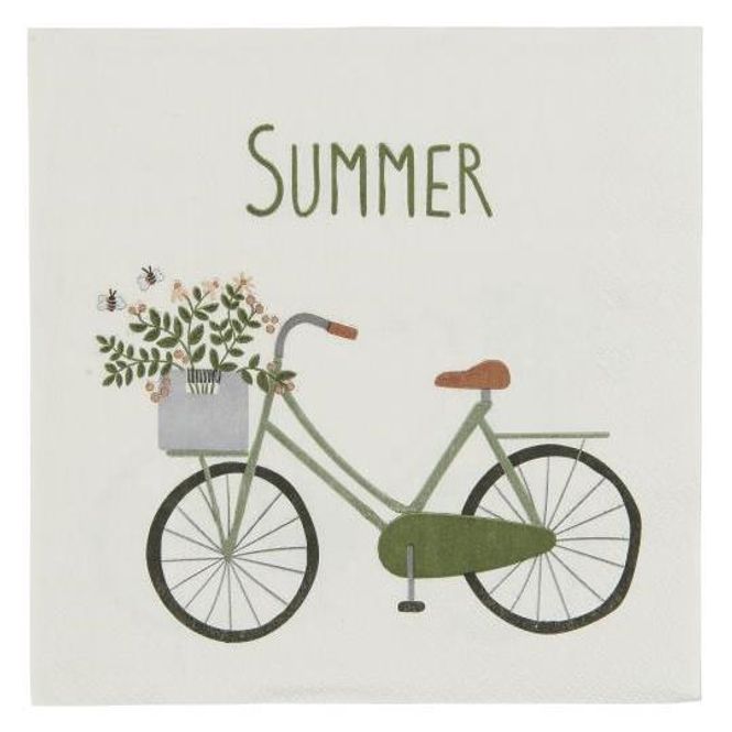 Hovedbilde Servietter sykkel og summer