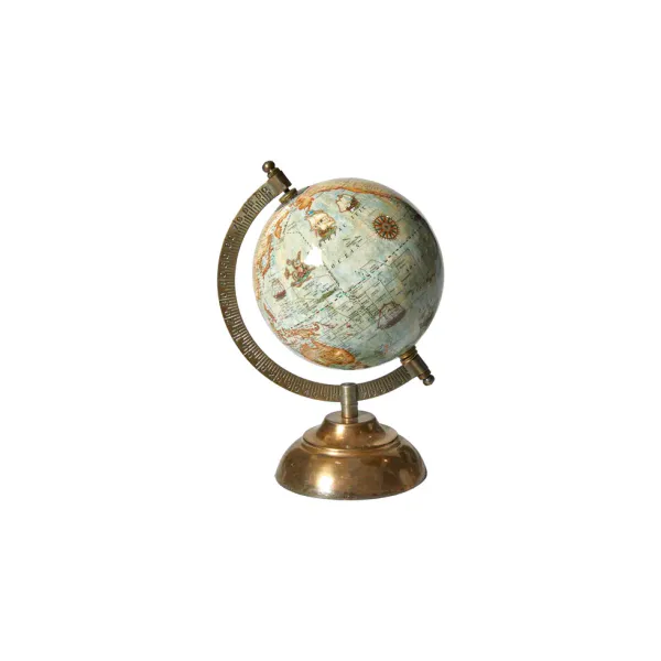 Globus m/fod D12x21cm papir/metal